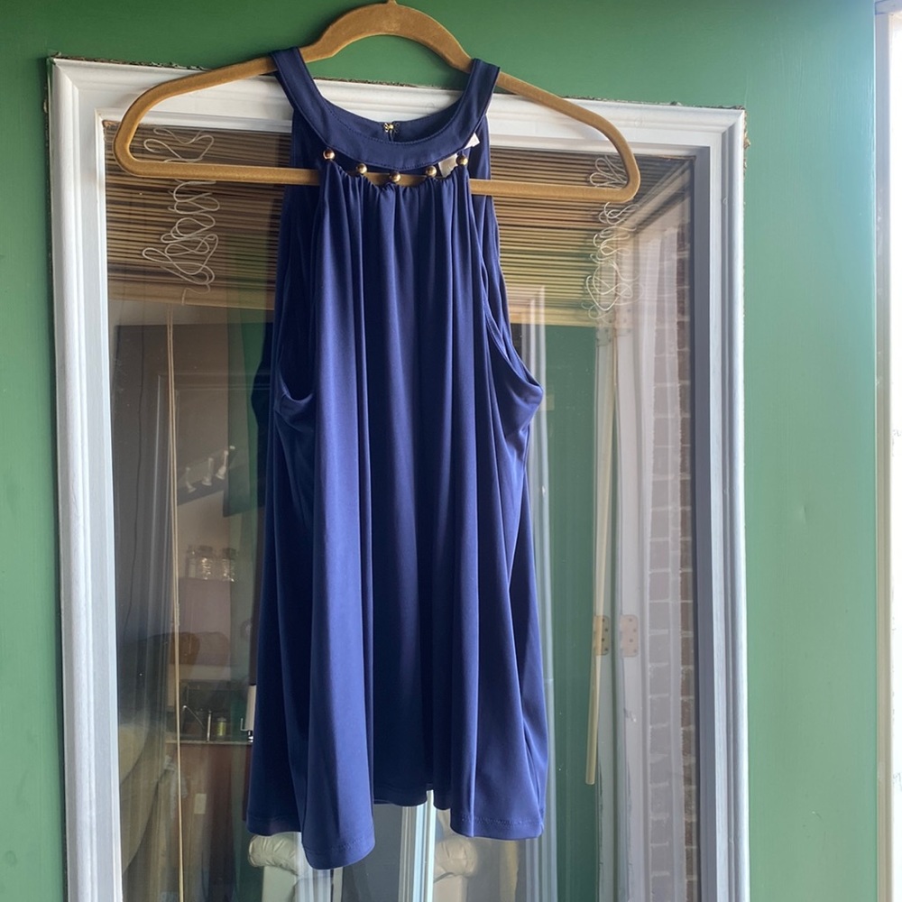 Navy Work Top WORN ONCE
